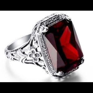 Gorgeous Ruby 925 Sterling Ring